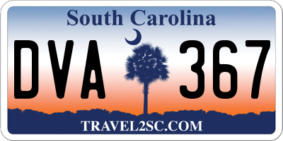 SC license plate DVA367