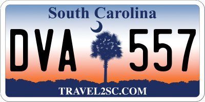 SC license plate DVA557