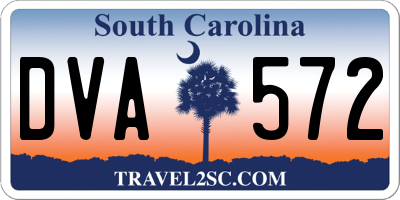 SC license plate DVA572