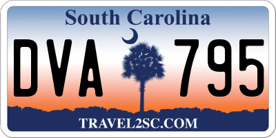SC license plate DVA795