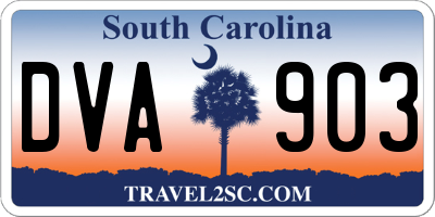 SC license plate DVA903