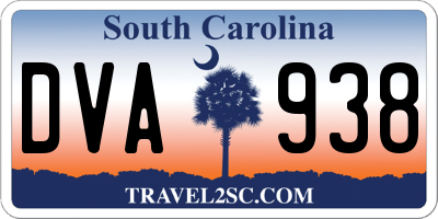 SC license plate DVA938
