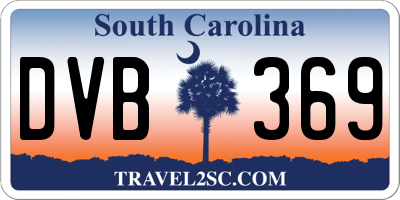 SC license plate DVB369