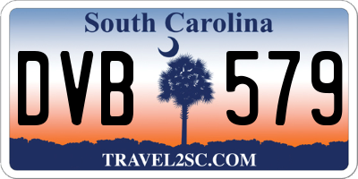 SC license plate DVB579