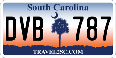 SC license plate DVB787