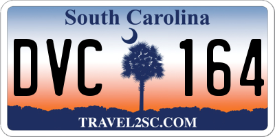 SC license plate DVC164