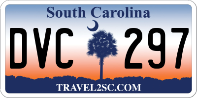 SC license plate DVC297