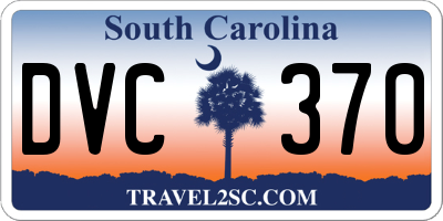 SC license plate DVC370