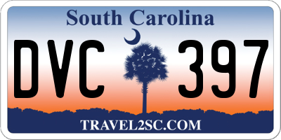 SC license plate DVC397