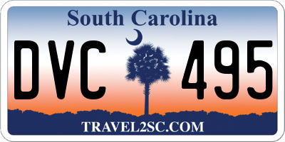 SC license plate DVC495