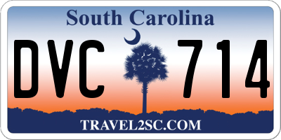 SC license plate DVC714