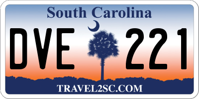 SC license plate DVE221