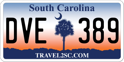 SC license plate DVE389