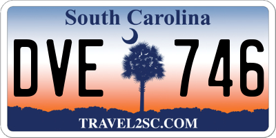 SC license plate DVE746