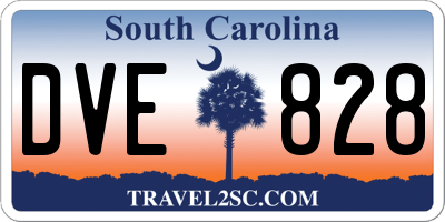 SC license plate DVE828