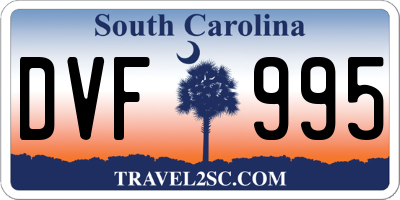 SC license plate DVF995