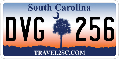 SC license plate DVG256