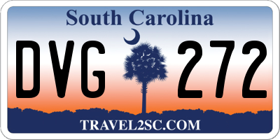 SC license plate DVG272