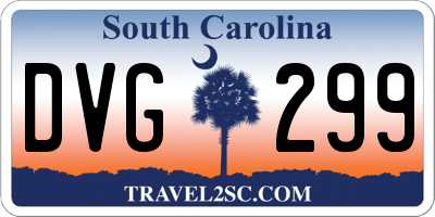 SC license plate DVG299