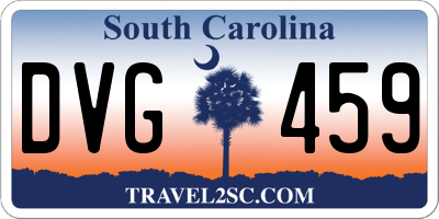 SC license plate DVG459