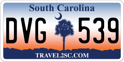 SC license plate DVG539