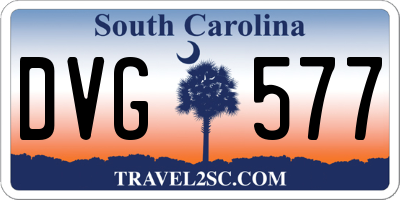 SC license plate DVG577
