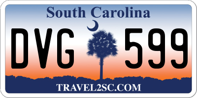 SC license plate DVG599