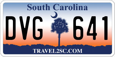 SC license plate DVG641