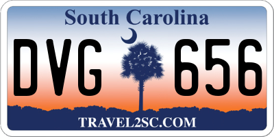 SC license plate DVG656