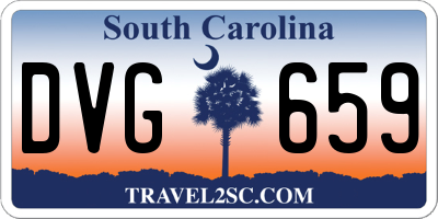 SC license plate DVG659