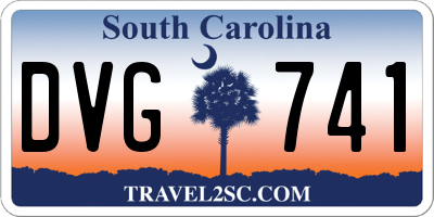 SC license plate DVG741