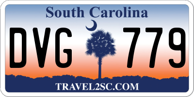 SC license plate DVG779