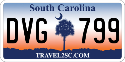 SC license plate DVG799