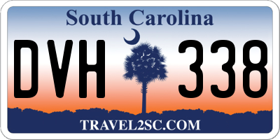 SC license plate DVH338