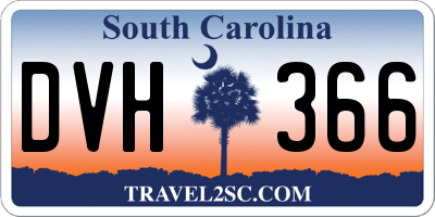 SC license plate DVH366