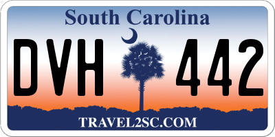 SC license plate DVH442