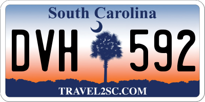 SC license plate DVH592