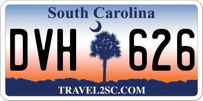 SC license plate DVH626