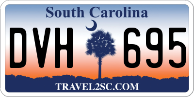 SC license plate DVH695