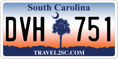 SC license plate DVH751