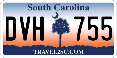 SC license plate DVH755