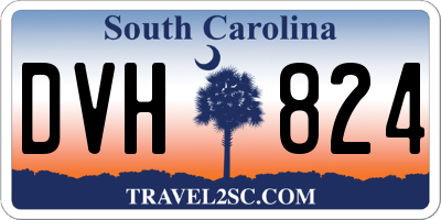 SC license plate DVH824