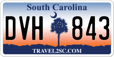 SC license plate DVH843