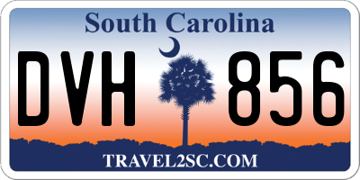 SC license plate DVH856