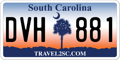 SC license plate DVH881