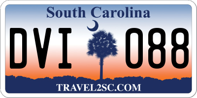 SC license plate DVI088