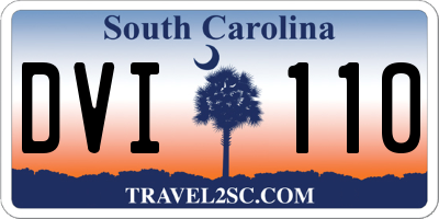 SC license plate DVI110