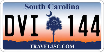 SC license plate DVI144