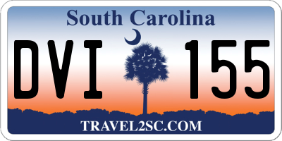 SC license plate DVI155