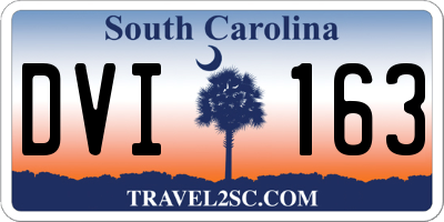 SC license plate DVI163
